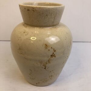 Weyman’s Snuff Stoneware Jar Crock Tobacco 6 Inches Tall Vintage